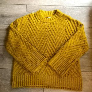 a new day Mustard Yellow Crew Neck Sweater